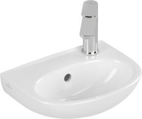 Villeroy & Boch Handwaschbecken O.Novo in Weiß, oval mit Überlauf, B: 36 cm, T: 27,5 cm - Bild 1
