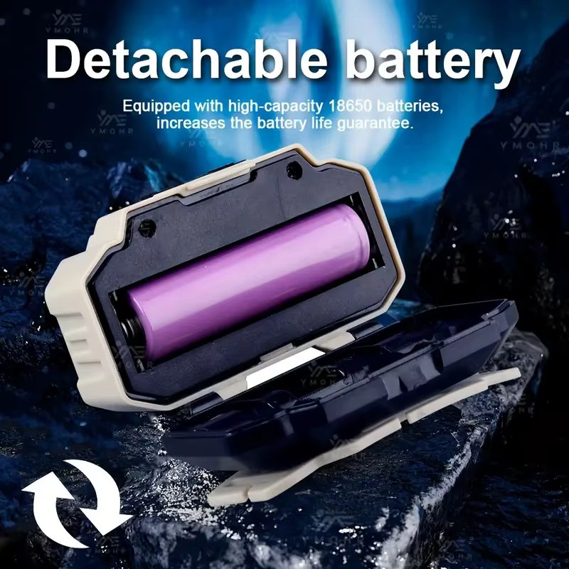 KDULIT COB LED Scheinwerfer Wiederaufladbare Arbeitsleuchte Wasserdicht in Weiß für Outdoor Camping und Angeln - Bild 5