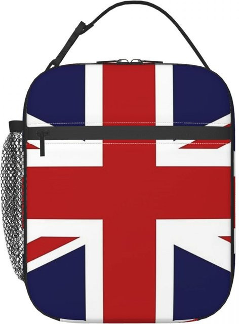 Thermische Lunchtasche mit Union Jack Flagge von Fancy Style Studio, isolierte Kühltasche für Damen, Mehrfarbig - Bild 1