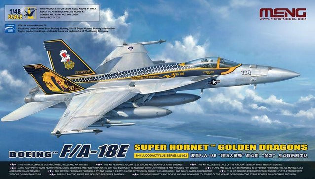 MENG Models Boeing F/A-18E Super Hornet, Fahrzeug, 1:48, ab 14 Jahren - Bild 1
