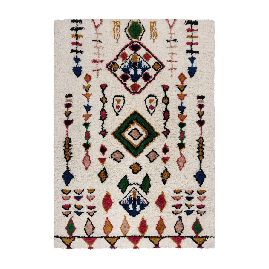 Flair Rugs Hochflorteppich Fes Shaggy in Mehrfarbig mit orientalischem Boho-Design, B/T: 120 x 170 cm - Bild 2
