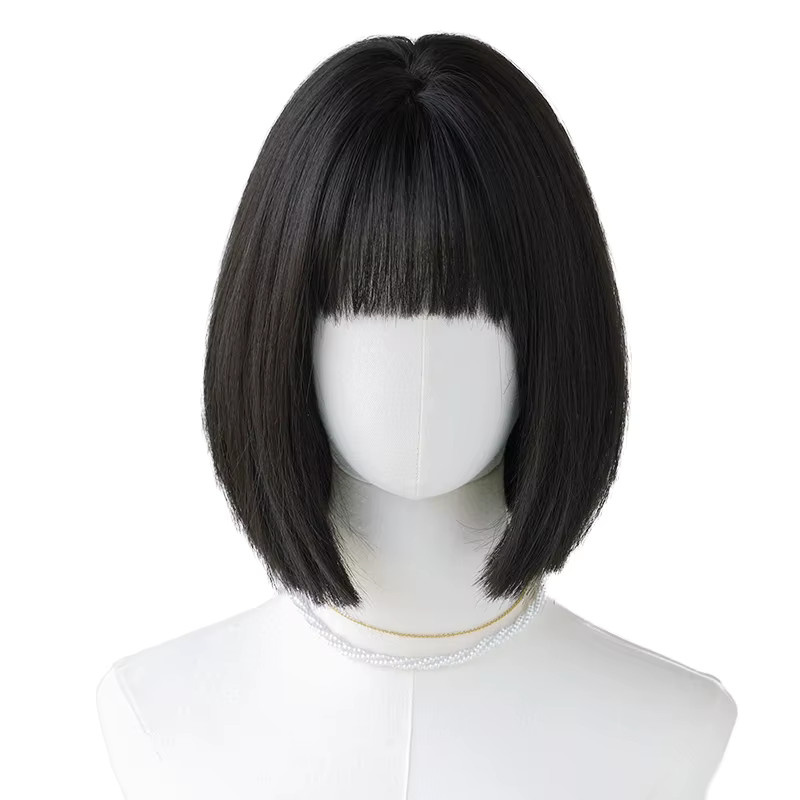 7JHH WIGS Perücke, Bob-Perücke, dunkelbraun, synthetisch, Damen - Bild 5