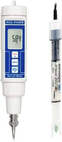 PCE Instruments PCE-PH20P PH-Tester für Kosmetika und Pasten in Weiß mit 0,01 pH Messgenauigkeit, Data-Hold Funktion und automatischer Kalibrierung für pH 4, 7 und 10 - Bild 1