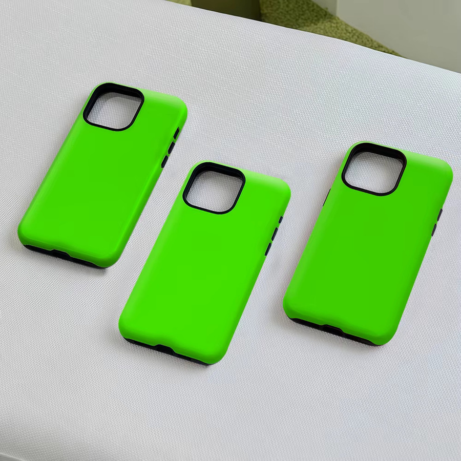 Potdemiel Aurea Case Matte Bumper MagSafe kompatible Schutzhülle für iPhone in Neon-Lime-Grün - Bild 2