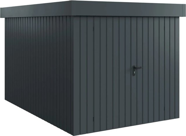 Hörmann EcoStar Gerätehaus Euroline Flachdach 2-flg Anthrazitgrau B: 325 cm, H: 237 cm - Bild 1