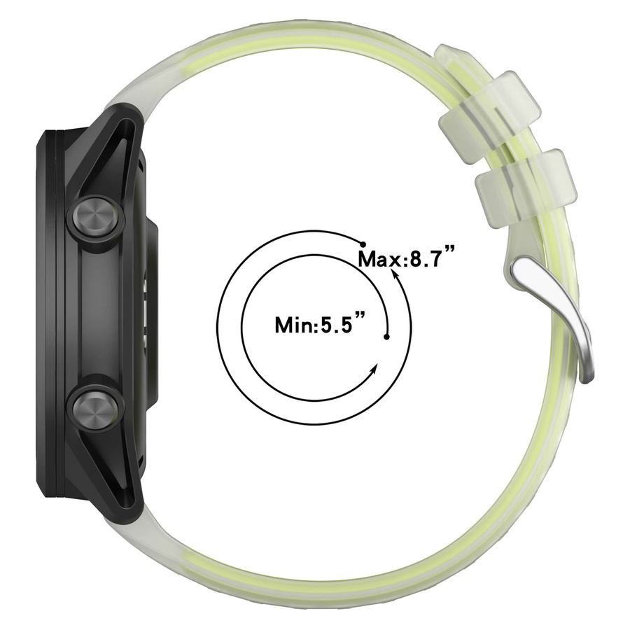 LENNIK Uhrenarmband Silikon, Unisex, 20 mm, 22 mm - Bild 3