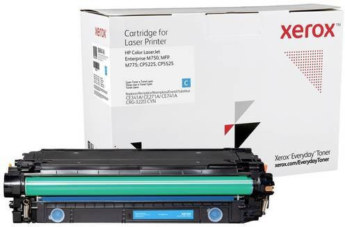 Xerox Tonerpatrone Cyan kompatibel mit HP 651A 650A 307A CE341A CE271A CE741A für Laserdrucker mit 16000 Seiten Reichweite - Bild 1
