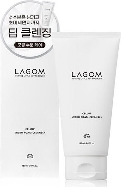 Lagom Cellup Micro Foam Cleanser, 150 ml, für empfindliche Haut - Bild 1
