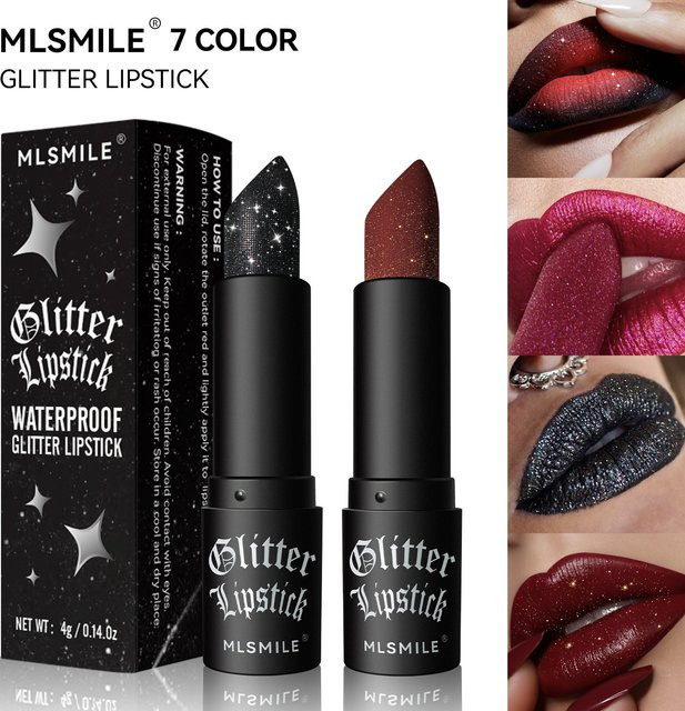 MLSMILE Lippenstift, schwarzer Diamant, Matt, Unisex - Bild 1