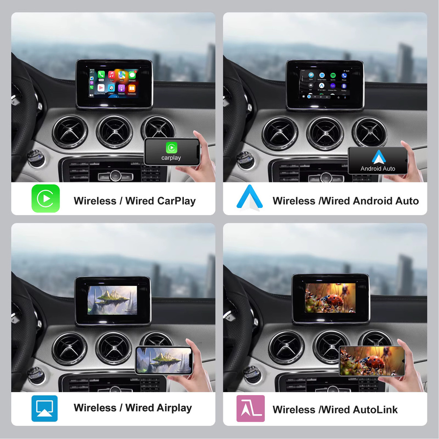 Becker Modul für Mercedes Benz NTG4.5 mit Android Auto und drahtlosem CarPlay in Schwarz - Bild 3