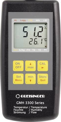 Greisinger GMH 3331 Luftfeuchtemessgerät Hygrometer in Schwarz mit Messbereich 0% bis 100% rF - Bild 1