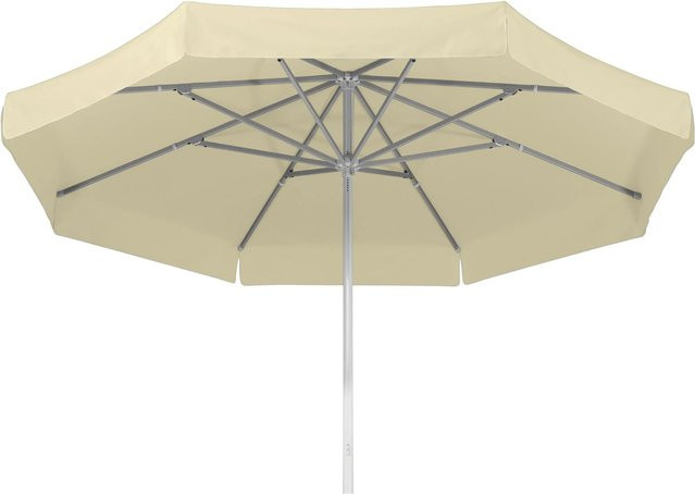Schneider Marktschirm Jumbo beige Ø 400 cm mit Seilzugmechanik aus Aluminium und Polyester mit UPF 50+ - Bild 1