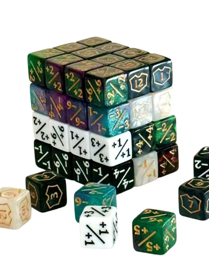 Magic: The Gathering, 6-seitige Würfelzähler, 10-teiliges Set, Kunststoff, bunt - Bild 6