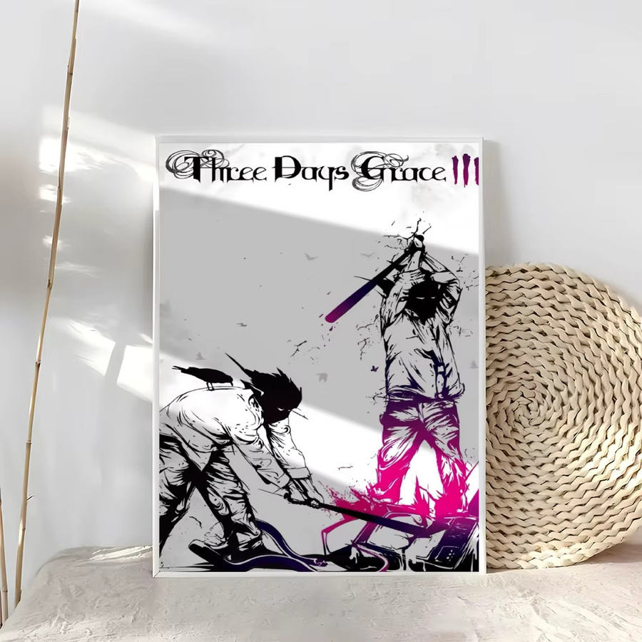 T-Three D-days Grace Poster Moderne Wandkunst als abstrakter Wandaufkleber in Schwarz und Mehrfarbig aus Papier - Bild 6