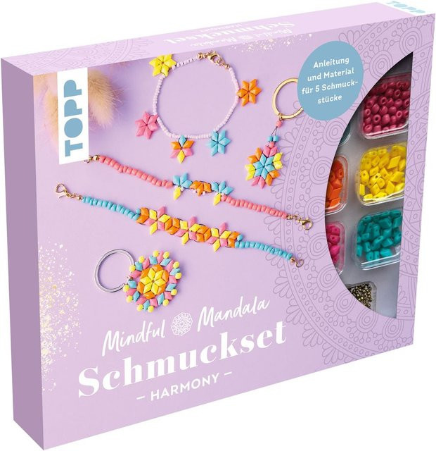 Topp Mindful Mandala Schmuckset Harmony Mandala Pink Blau Multi - Bild 1