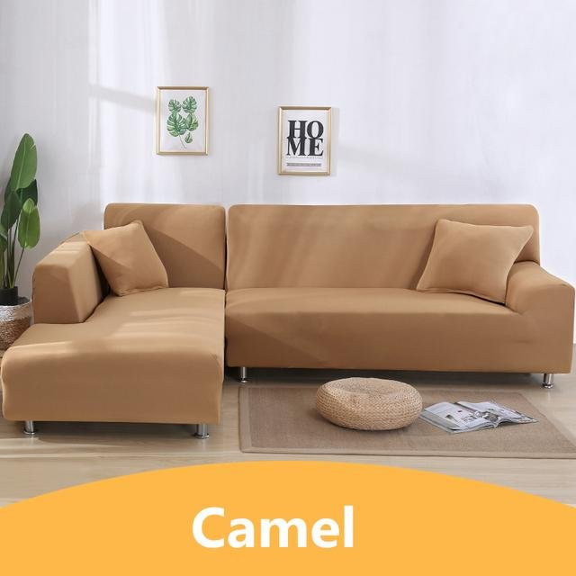 Housmife Elastischer Sofabezug aus Spandex in Beige für 2-Sitzer, Breite: 145-185 cm - Bild 1