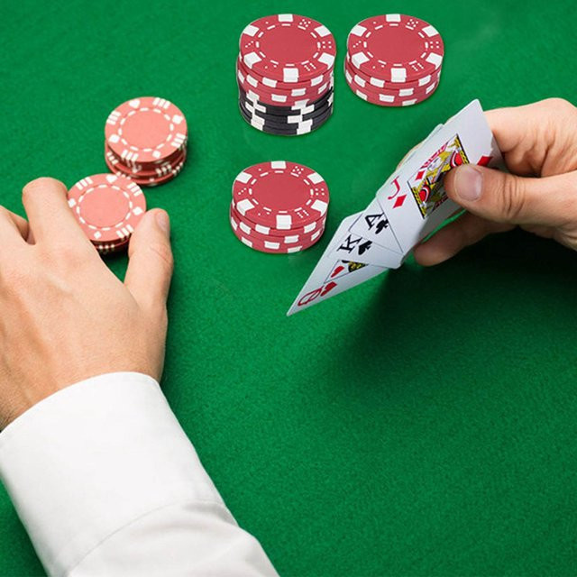 aimo Chips Set Texas Karten Poker Würfel Decks Set, 500 Stück - Bild 1
