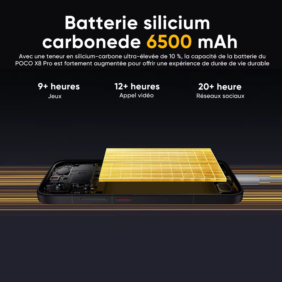 Xiaomi POCO X8 Pro 5G Smartphone Globale Version in Black mit 6,59 Zoll 1,5K AMOLED-Display, Dimensity 8500-Ultra, 256 GB, NFC und 6500mAh Akku - Bild 4