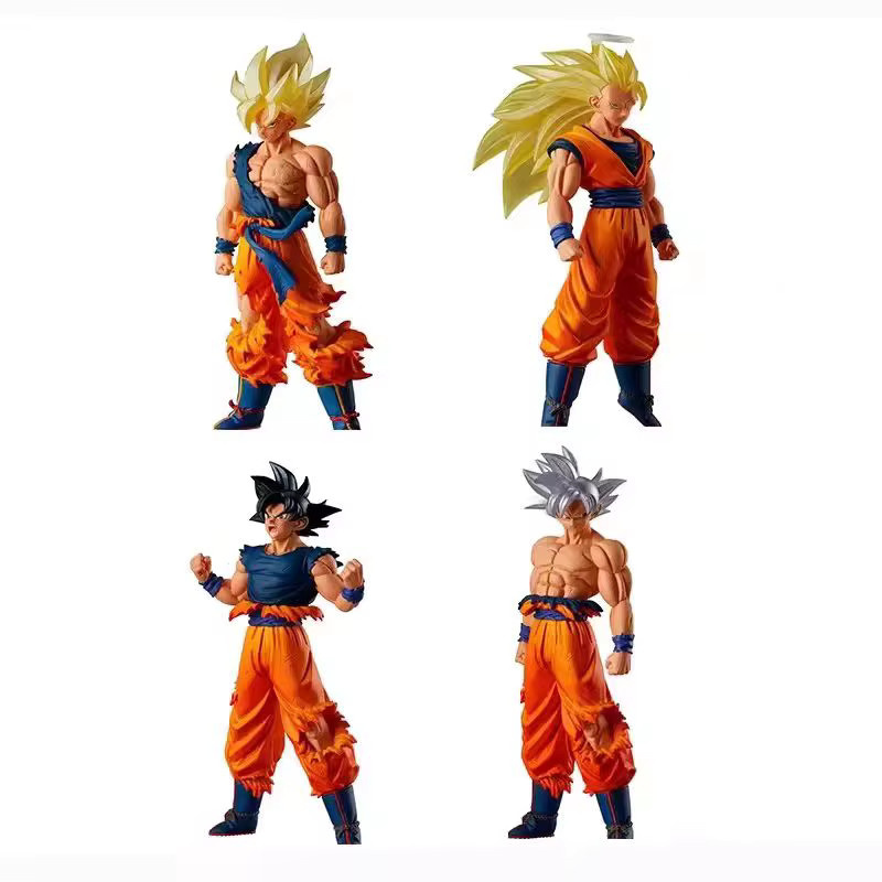 Bandai Dragon Ball Son Goku Super Saiyan Goku, Actionfiguren, 4-teiliges Set - Bild 2