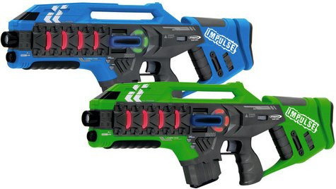 JAMARA Laser-Gun Impulse Laser Gun Rifle Set Kunststoff bunt - Bild 1