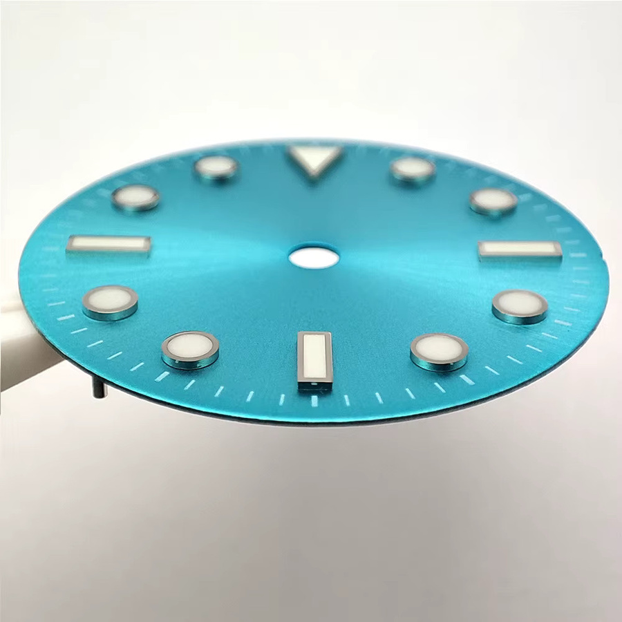 OUMASHI Zifferblatt, Taucheruhr-Zifferblatt, blau-grün, Herren, 28,5 mm - Bild 2