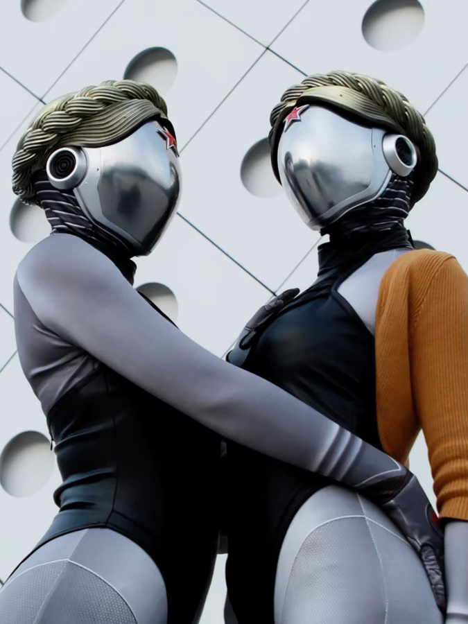 ManManGuGu Roboter Cosplay Maske, Zubehör, Kunststoff - Bild 2