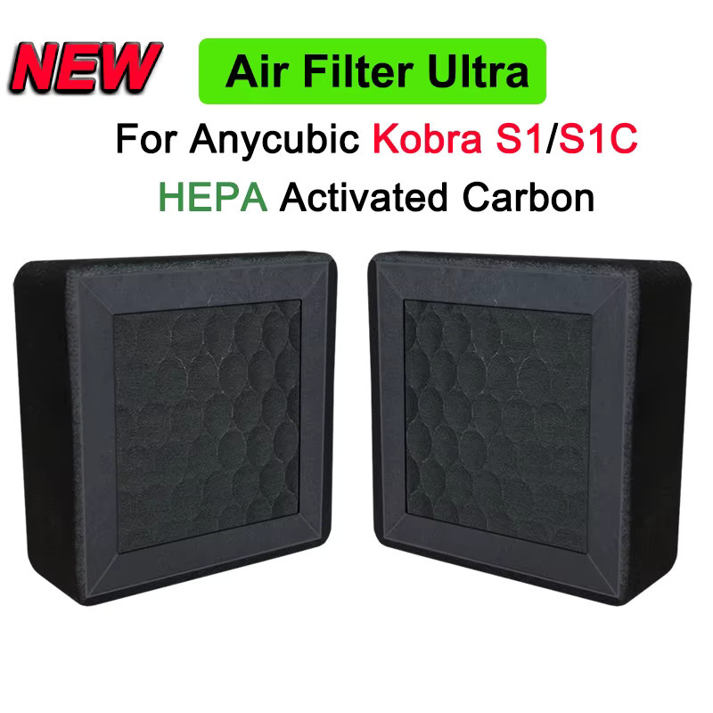 Anycubic Aktivkohle und HEPA13 Filter für Kobra S1 Combo Luftfilter Ultra 3D-Drucker OEM-Ersatz in Schwarz - Bild 3