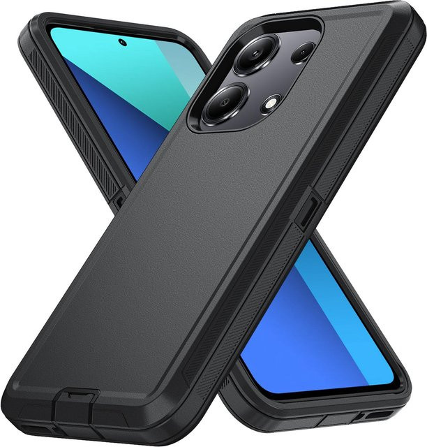 Xiaomi Armor Schutzhülle für Redmi 12, Xiaomi 11T Pro und Redmi Note 11S in Schwarz, stoßfeste und staubdichte Hülle mit Kameraschutz - Bild 1