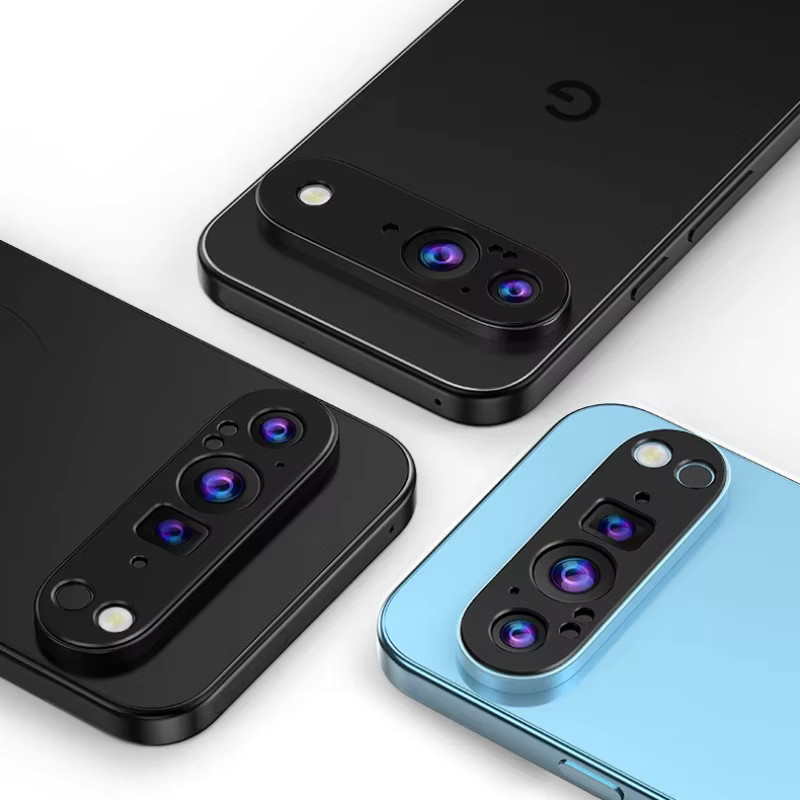 Schutzfolie für Google Pixel 9 Pro XL Kameraobjektiv aus Aluminium Metall in Schwarz - Bild 6