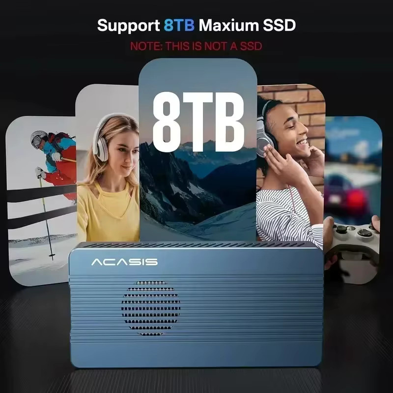 ACASIS M.2 NVMe SSD-Gehäuse aus Aluminium mit 40Gbps für Thunderbolt 4/3 und USB4, werkzeuglose Montage für 2280-2230 SSDs, kompatibel mit M1/M2 Pro/Max - Bild 4