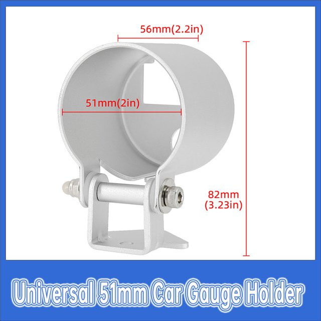 MAIMEIMI Universal-Auto Halterung aus Aluminium für 51mm Instrumente in Silber - Bild 1