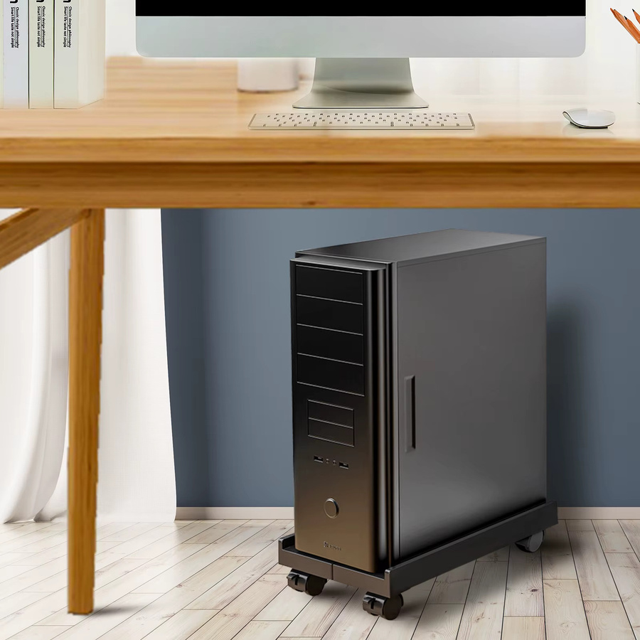 BEISHI Mobiler CPU-Ständer in Schwarz, verstellbarer und belüfteter PC-Turmständer für deinen Gaming-Schreibtisch - Bild 4