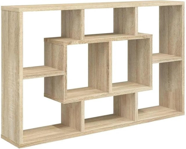 vidaXL Wandregal Sonoma-Eiche aus Holzwerkstoff, B/H/T: 85 x 52,5 x 16 cm - Bild 1