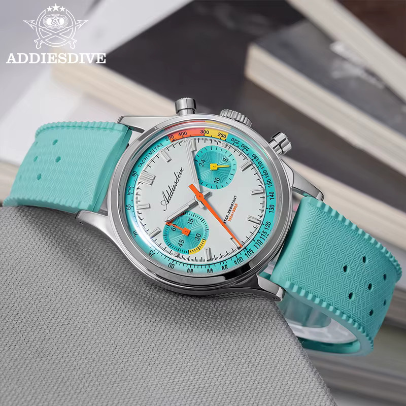 ADDIESDIVE Chronograph, Quarz, Edelstahl, 38 mm, Herren - Bild 5