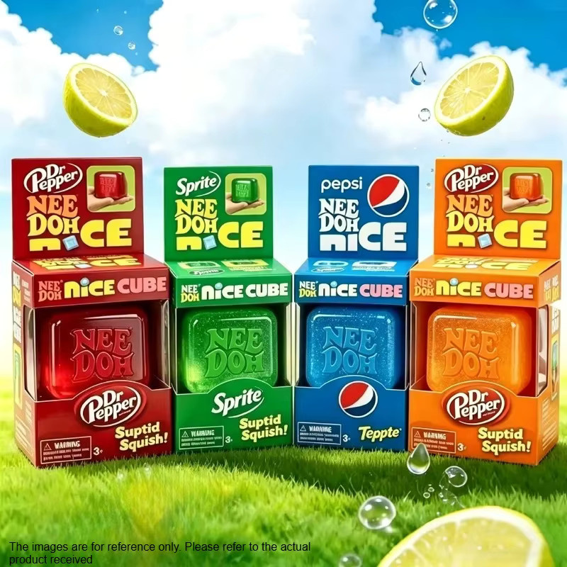 Needoh Nice Cube Suptid Squish, Stressabbau-Quetschspielzeug, multicolour - Bild 2