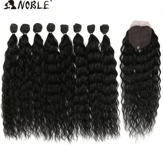 Synthetische Haarverlängerung, Afro Lockig, Ombre, 20 Zoll, 8 Teile - Bild 1