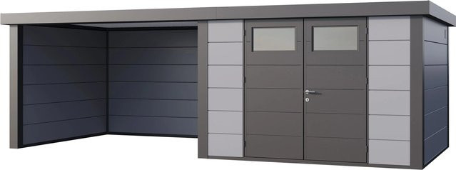 Telluria Gerätehaus Classico in Grau mit Lounge L, B/H/T: 692 x 219 x 318 cm - Bild 1