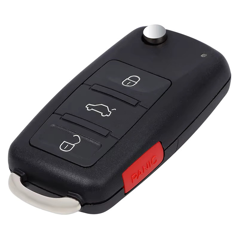 KEYECU Ersatz-Flip-Fernbedienungsschlüsselanhänger für Audi A8 S8 2003–2009, 315 MHz ID46, Schwarz - Bild 3