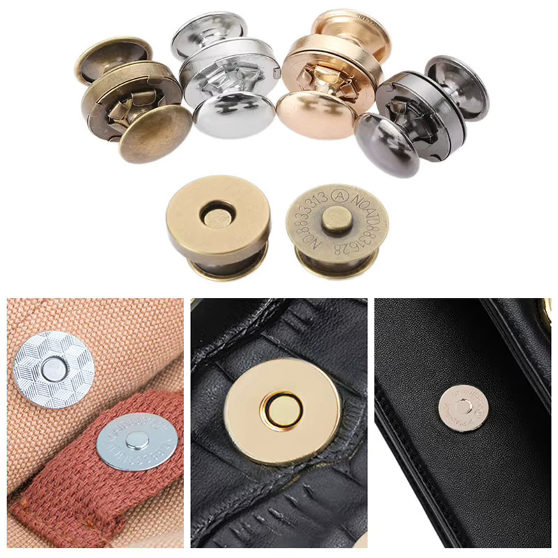 SACOORA Magnetische Druckknopfverschlüsse in Silber, 10 Stück pro Packung - Bild 3