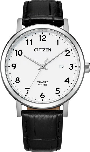 Citizen Armbanduhr Quarz, Edelstahl, Leder, 41 mm, Herren - Bild 1