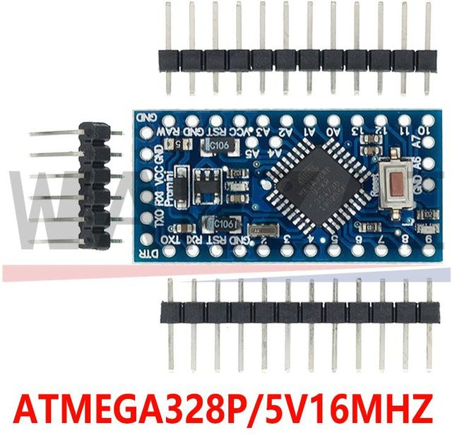 AITEWIN ROBOT Pro Mini ATMEGA328 Arduino Entwicklungsboard, Blau - Bild 1