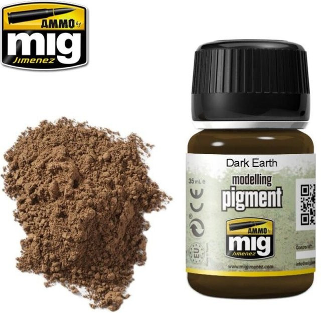 AMMO by MIG Jimenez Pigment Dark Earth, Braun - Bild 1