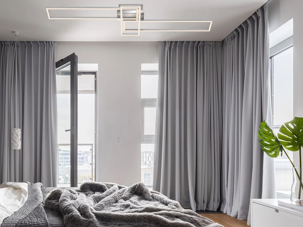BRILONER CCT LED Design Deckenleuchte in Chrom, dimmbar mit regulierbarer Lichttemperatur und Helligkeit, rechteckig - Bild 2