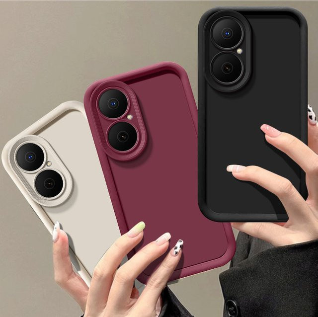 Huawei Nova Y73 Handyhülle MGA-LX3 Soft Cover in White mit Anti-Fall-Schutz und Luxus Candy Matte Finish - Bild 1