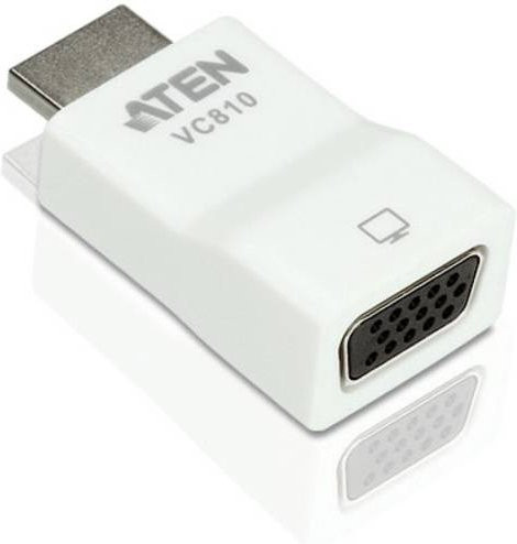 ATEN VC810-AT HDMI zu VGA Adapter in Weiß (1x HDMI-Stecker auf 1x VGA-Buchse) - Bild 1