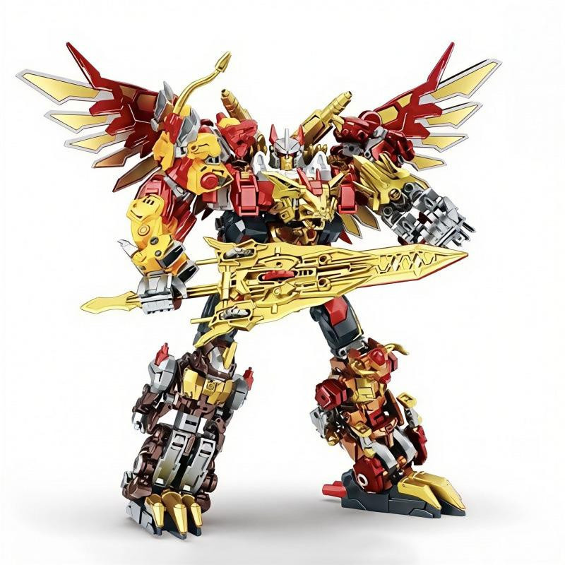 YUEXING Predaking Predacons Roboter Transformation Action Modell 6in1 - Bild 3