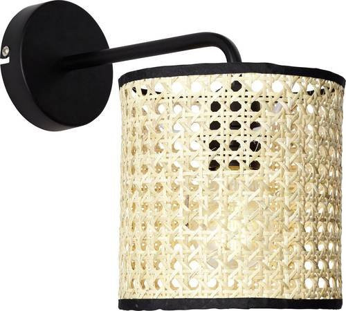 Brilliant Wandleuchte Wiley aus Rattan und Holz in Beige/Schwarz, E27, dimmbar - Bild 2