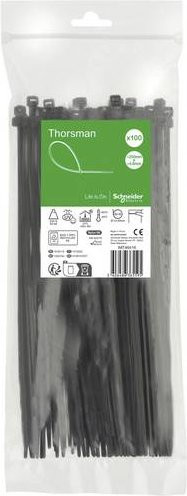 Schneider Electric IMT46416 Kabelbinder aus Nylon in Schwarz, 100 Stück - Bild 1