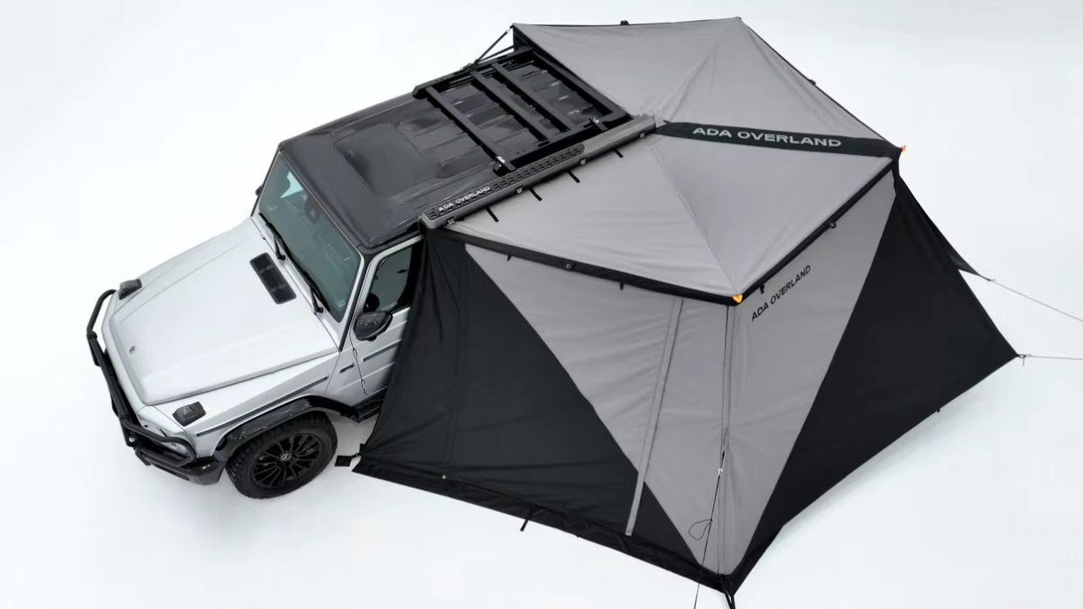ADA OVERLAND Freistehende Auto-Seitenmarkise mit Graphen-Beschichtung und 270 Grad Schutz für Camping und 4x4 Autozelte - Bild 3