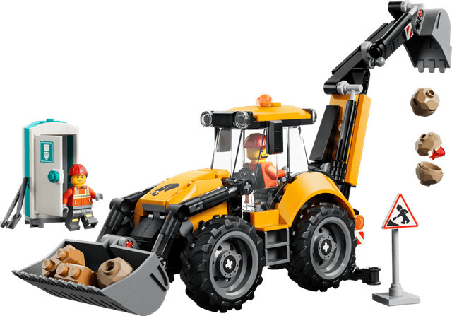 LEGO City Gelber Baggerlader Baufahrzeug ab 7 Jahren - Bild 3